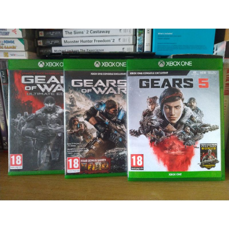 Gears of War Ultimate Edition, GOW 4, Gears 5 Xbox One 1 DISC Shopee