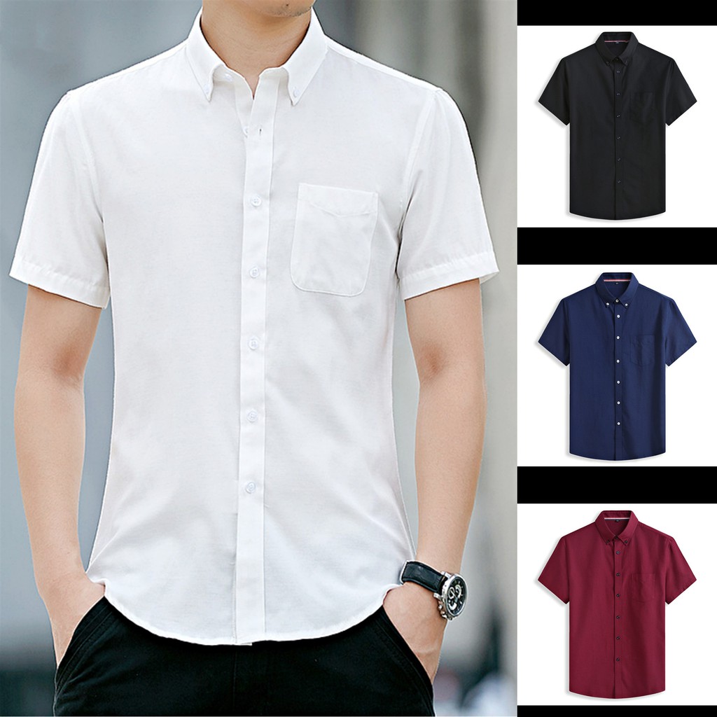HUILISHI Korean plain super stretch high quality men's shirt, suitable ...