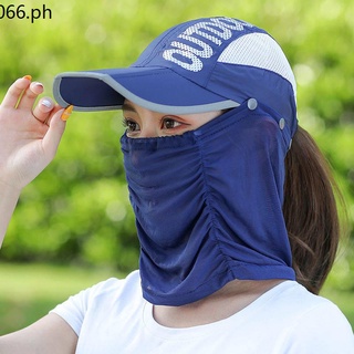 ✿ Sun hat ✿ Sunscreen Hat Female Summer Folding Outdoor Cartridge Sunshade Cap 2021 Ms. Korean version of the tide ride hooded sun cap