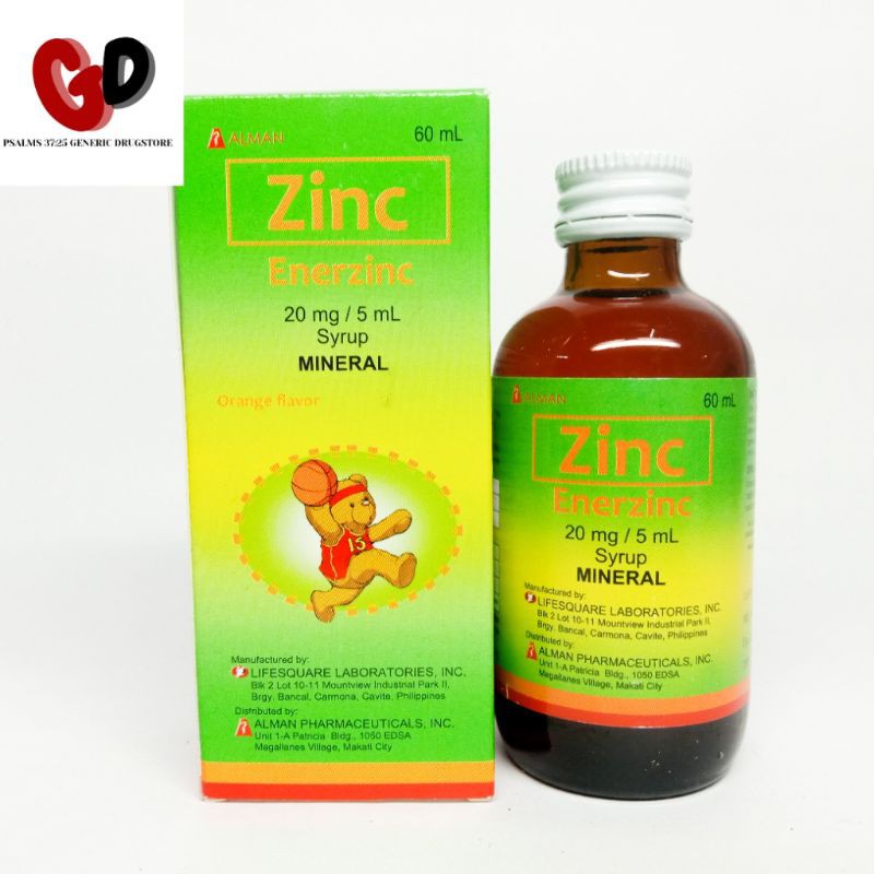 Zinc Sulfate syrup for infants and kids 60mL