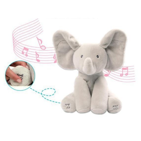 peekaboo elephant plush toy