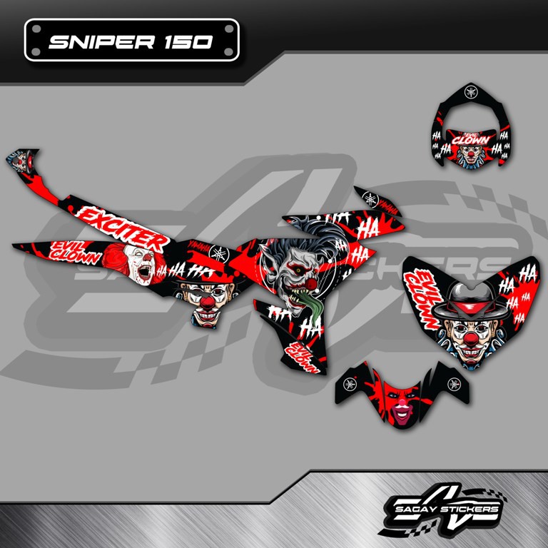 Sniper 150 Motorcycle Sticker Decals Joker Concept Shopee Philippines