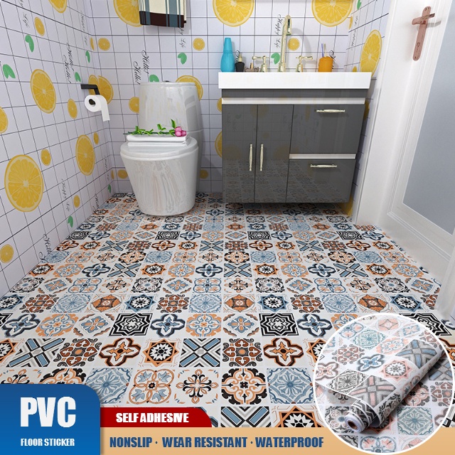 QUALITY Self Adhesive Vinyl Floor Tiles Kitchen Bathroom Home Flooring Grey  NEW