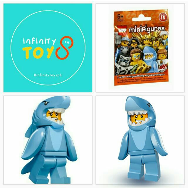 lego minifigures shark suit guy