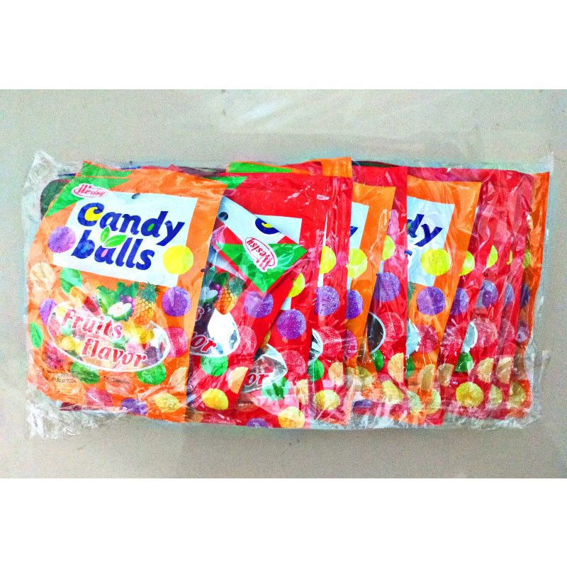 20 pcs candy balls chewy or gummy candy fruits flavor. Shopee Philippines
