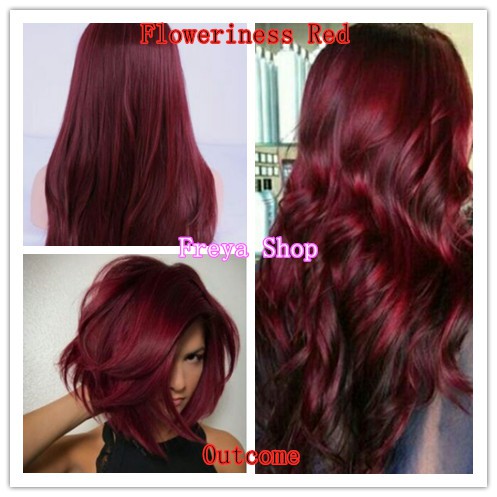 Burgundy Hair Color with Oxidant (  Bremod Permanent Hair Color ） |  Shopee Philippines
