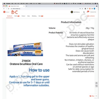 【 ZYMOX 】 Oratene Pets Dogs & Cats Tartar Removal Caries Prevention Enzymatic toothpaste that does not require brushing 28g, 70g, drinking Water115ml , Otic Ear Cleaner Blue&Green #2