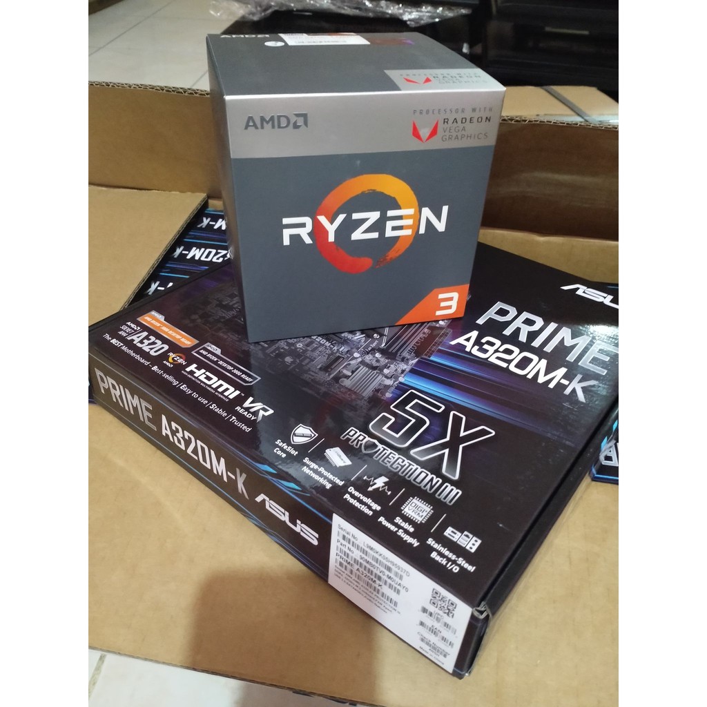 RYZEN 5 3400G + Asus prime B450M-A and RYZEN 3 2200G + Asus prime A320M