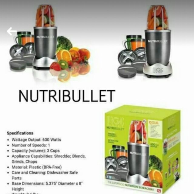 Can You Put Ice In A Nutribullet 600 Nutribullet 600 Watts Blender Shopee Philippines