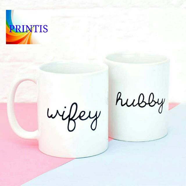 hubby & wifey mugs