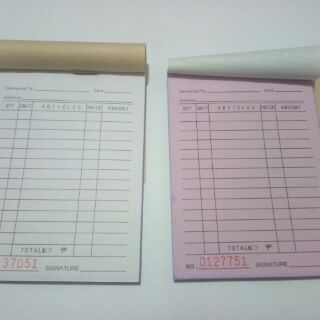 sales invoice small blank receipt carbonized receipt shopee