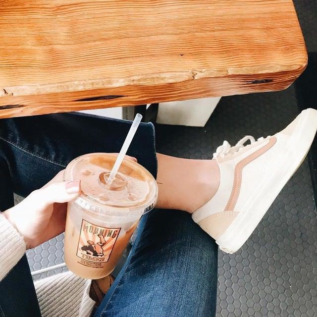 milk tea vans old skool