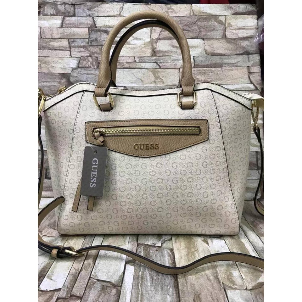 grey guess handbag