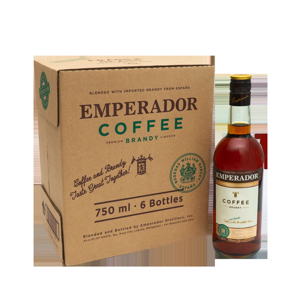 Emperador Coffee Brandy 750ml 6 Pack Shopee Philippines