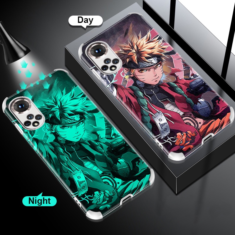 Shockproof Case Huawei Nova 5t Anime Naruto Luminous Soft Casing Nova 9 Nova 8 Nova 7 Se Y9s Y9 Prime 19 Honor 8x Y9 19 One Piece D Ace Luffy Sasuke Night