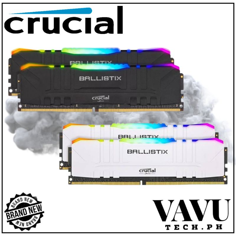 Crucial Ballistix RGB RAM 2x8GB (16GB) 3200mhz DDR4 CL16 Gaming Memory ...