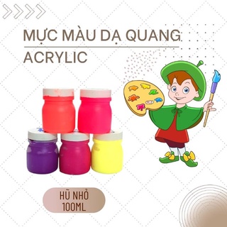 Acrylic Color 100 ml Jars Used To Draw Decoration, DIY album On Fabric, Wood, Wall, Paper, Glass, T-Shirt, Bag, Shoes, Foam #2