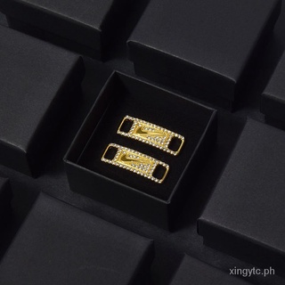Shoe Accessories With Diamond Shoe lace Gold-Tone Diamond Hook Buckle Shoes Decoration ModificationdiyTools