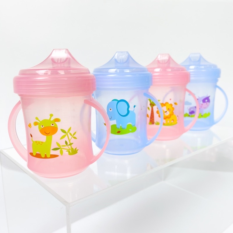 200ml Toddler Sippy Learner Cup Baby Learning Drink Water Bottle Toddler Infant Tra