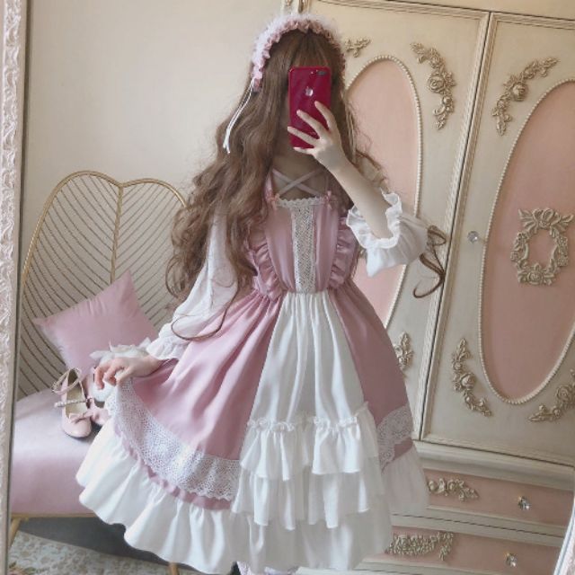 Lolita dress / Japanese Lolita Cute Dress one size LOLITA anime / vintage  dress | Shopee Philippines