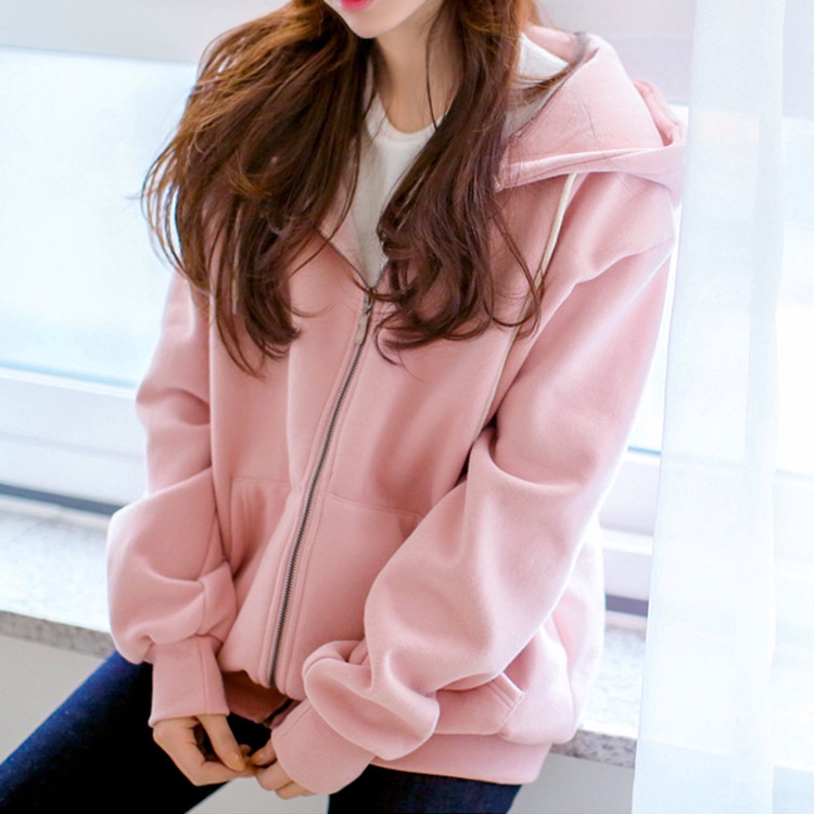 korean pink hoodie