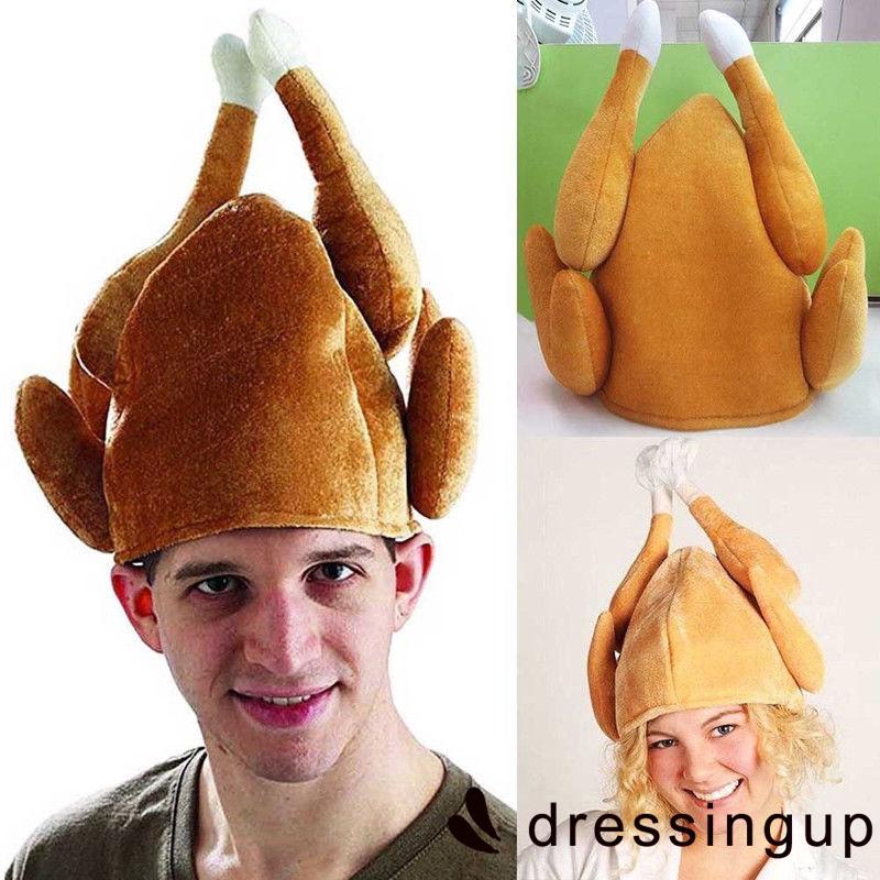 plush turkey hat