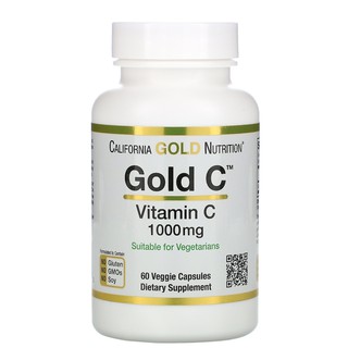 California Gold Nutrition, Gold C, Vitamin C, 1,000 mg, 240 Veggie Capsules and Ester-C Non Acidic