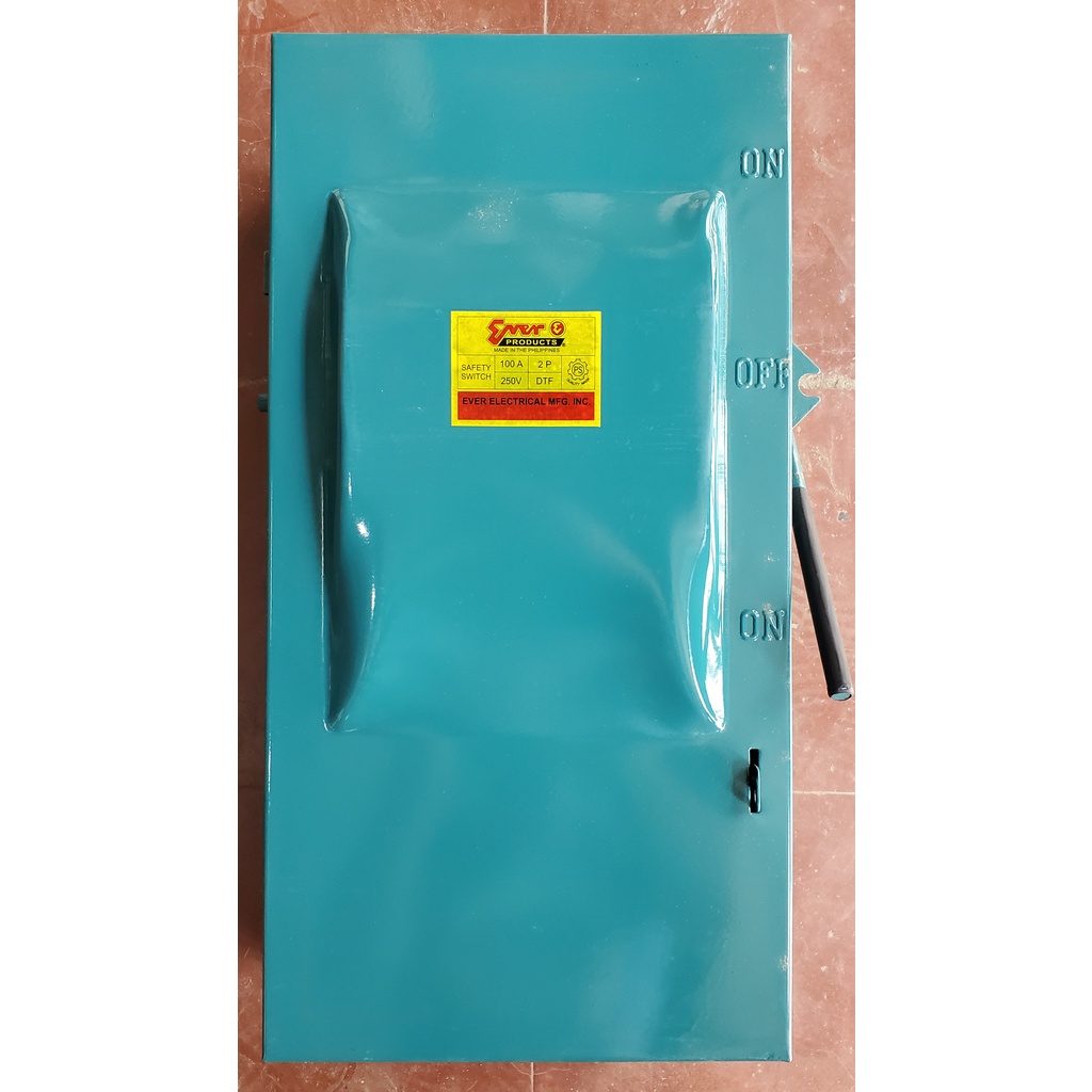 EVER SAFETY SWITCH FUSE BOX 100A2P250VDOUBLE THROW Shopee