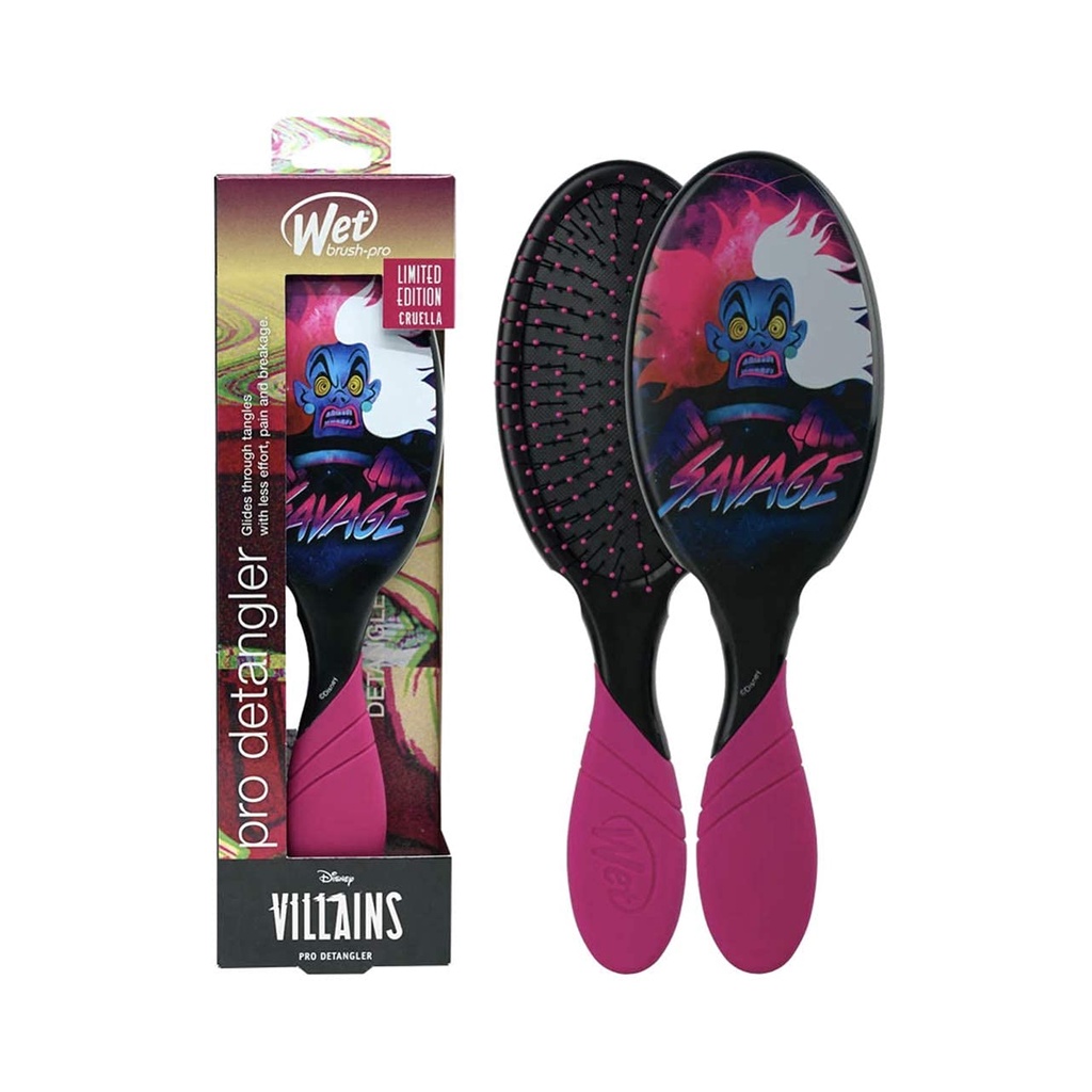 Wet Brush Pro Detangler Brush Disney Villains Savage Cruella De Vil
