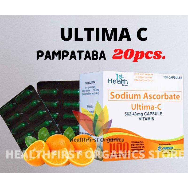 propan with iron Ultima C Vitamins 20pcs Pampataba for Kids, Teens & Adults
