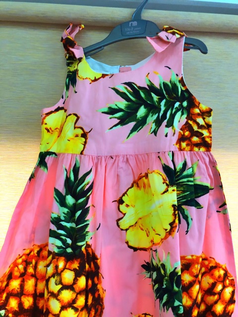 Dolce & Gabbana D&G Kids Pink Pineapple Dress 5-6T | Shopee Philippines