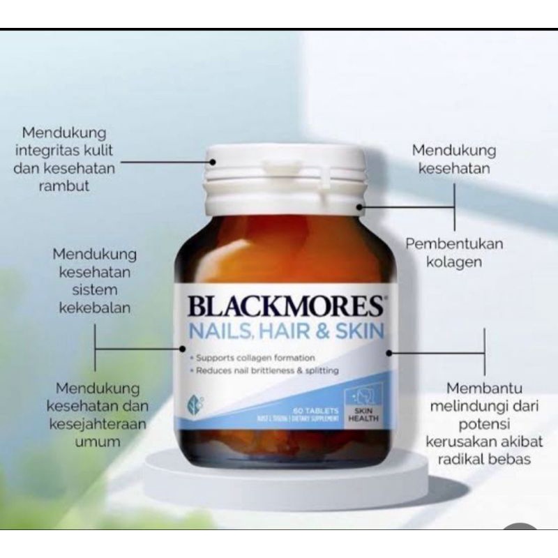 Blackmores NAILS HAIR & SKIN 60 CAPSULE ORIGINAL Australian Shopee Philippines