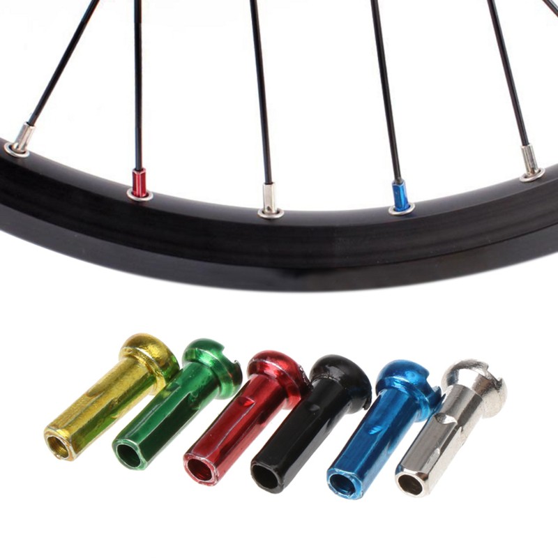 ❤❤ 50 Pcs Bicycle Spoke Caps Colorful 