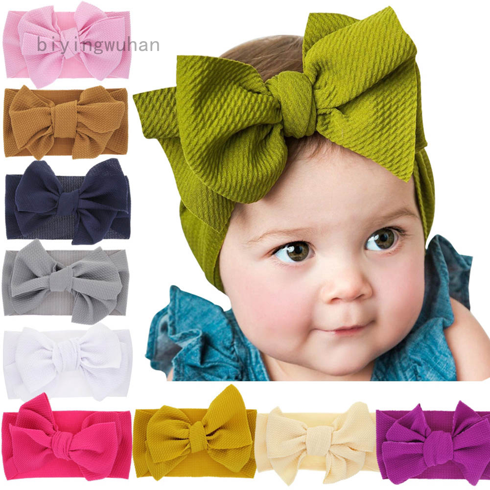 big bow headwrap for baby