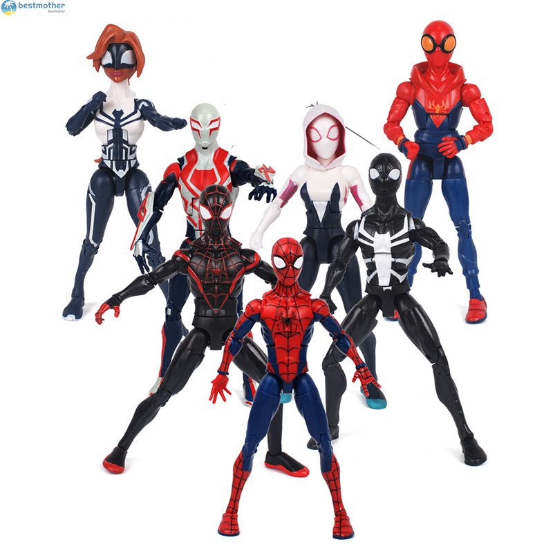 Marvel Avengers Action Figures Spiderman Spider Woman Gwen Stacy Venom ...