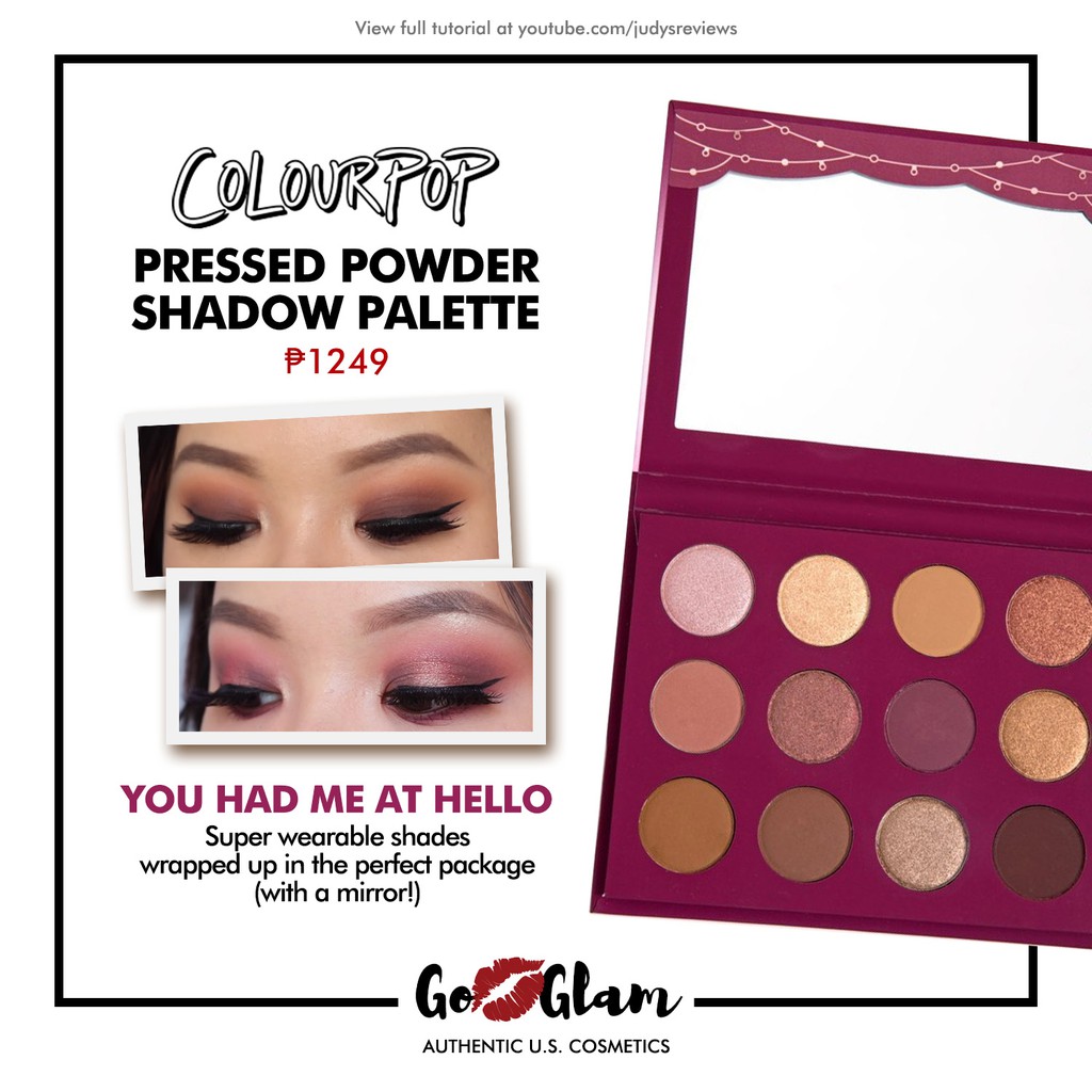 On Hand Colourpop You Had Me At Hello Eyeshadow Palette Cod