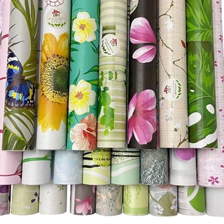 BHW Wallpaper Self Adhesive PVC Waterproof Wallpaper Fabric Safety Home Decor Flower/Floral Design #1