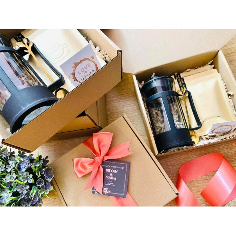 COFFEE PRESS GIFT SET, SOUVENIR, FAVORS, GIVEAWAYS Shopee Philippines