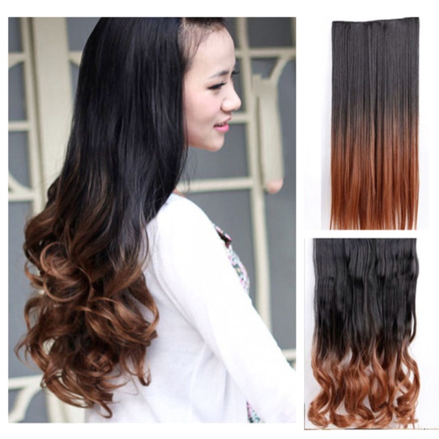 Black Dark Auburn Ombre Hair Extension Shopee Philippines