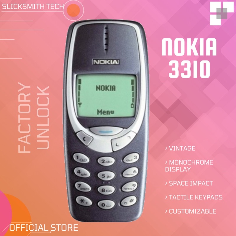 Original Nokia 3310 Factory Unlock Vintage Phone Shopee Philippines