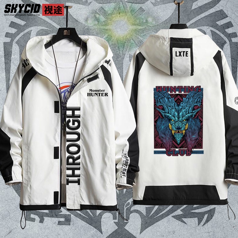 Monster Hunter World Ice Curse Dragon Monster Hunter Mine Wolf Men S Jacket Z Shopee Philippines