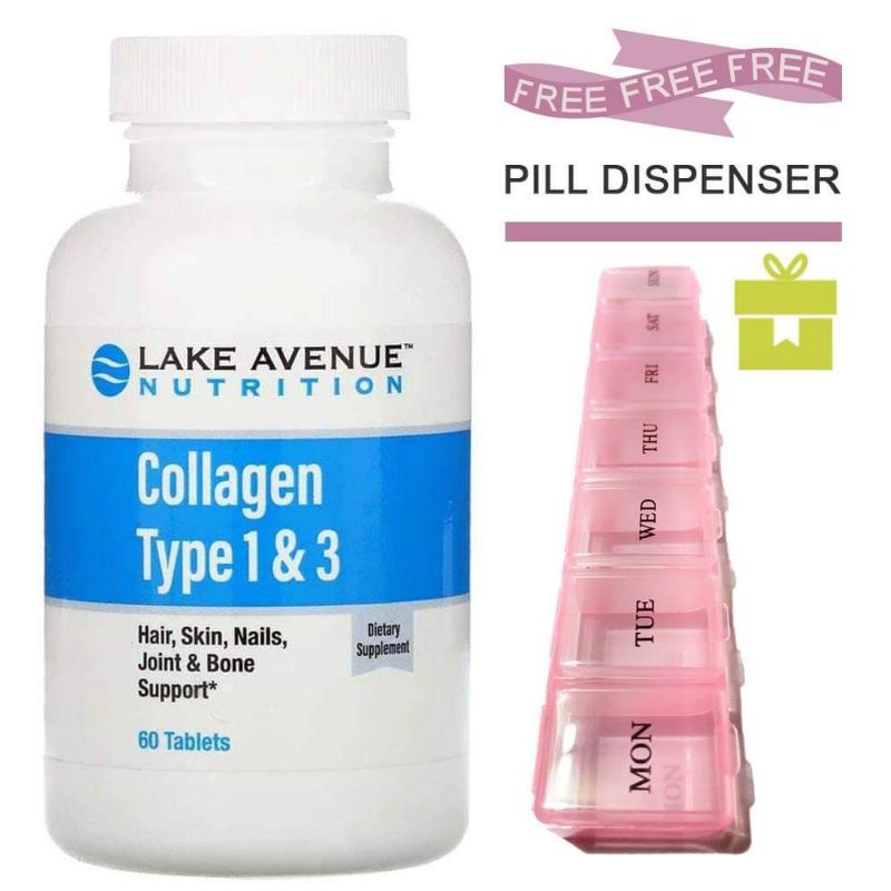 Hydrolyzed Collagen Type 1 & 3, 1,000 mg, 60 Tablets Shopee Philippines