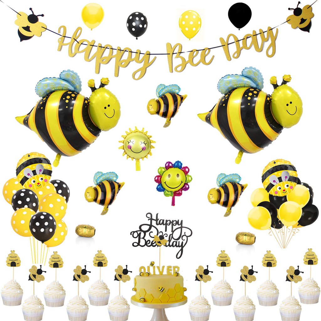 Silblassyu Bee Party Decorations Set Bee Birthday Party Bee Baby