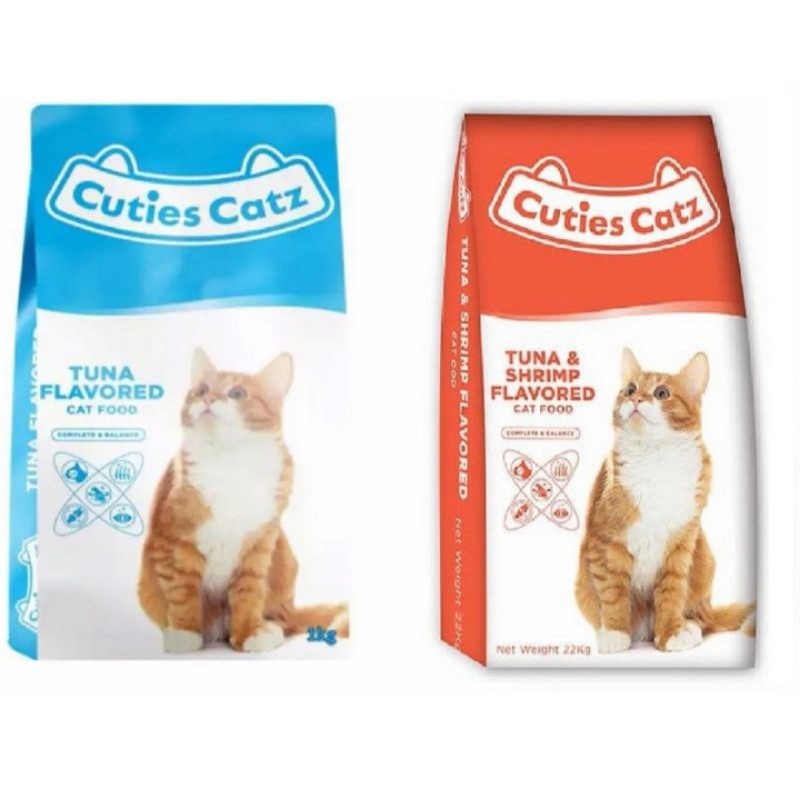 CUTIES CATZ CAT DRY FOOD(Tuna/Tuna & Shrimp)REPACKED 1KG Shopee