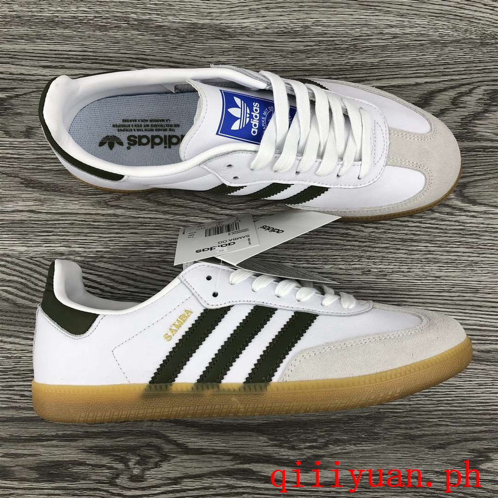 adidas samba white green