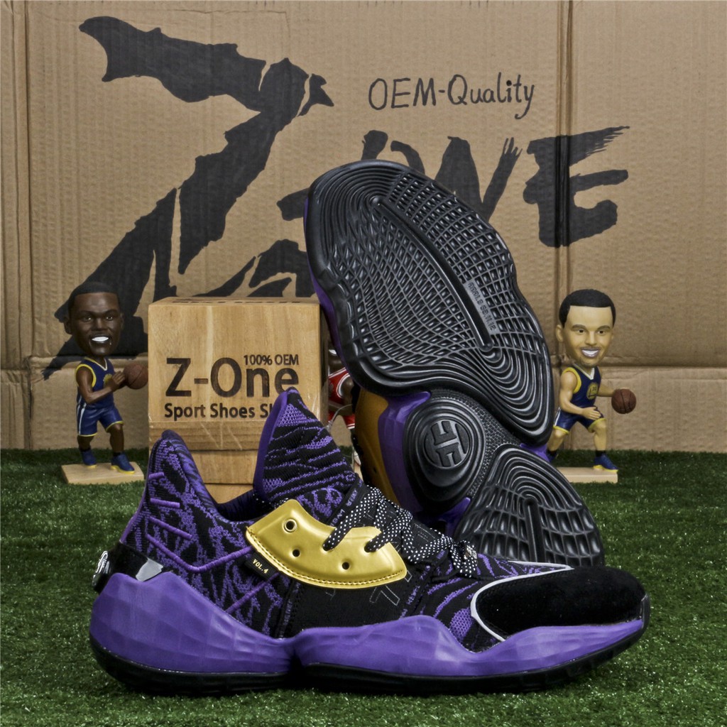 Adidas Harden  basketball Shoes For Men Black/Purple/Gold | Shopee  Philippines