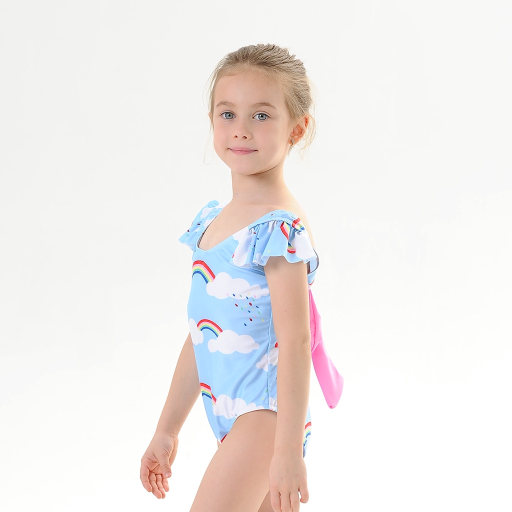 rainbow swimming costume