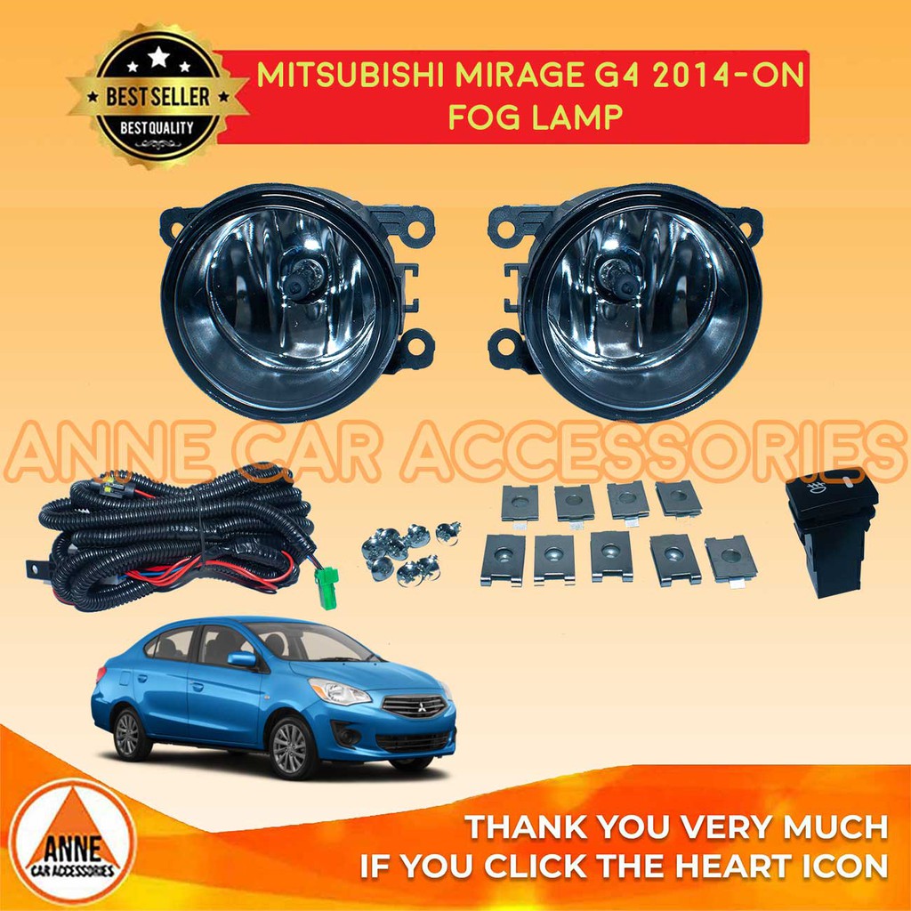 Mitsubishi Mirage G4 Sedan 2014 Onwards Foglight Set / Foglamp 100