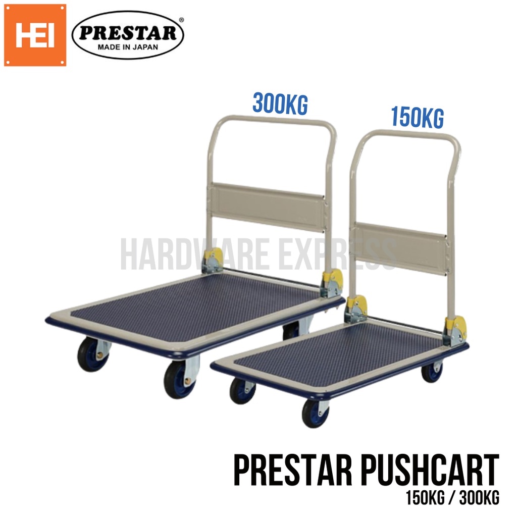 PRESTAR Platform Push Cart Heavy Duty (150 or 300kg) - Made in Japan ...