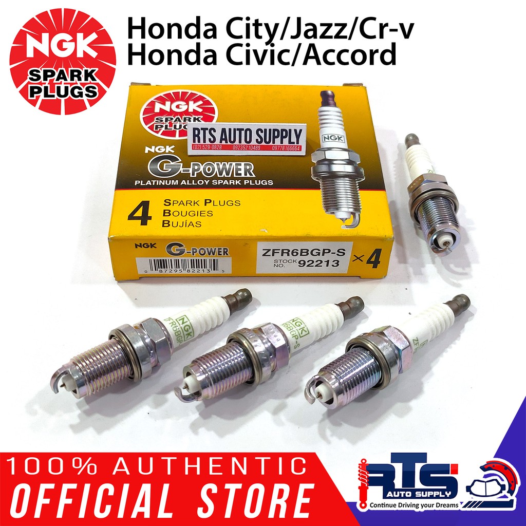 4pcs NGK ZFR6BGPS Platinum Spark Plug for Honda City, Jazz, Crv, Civic, Accord Shopee